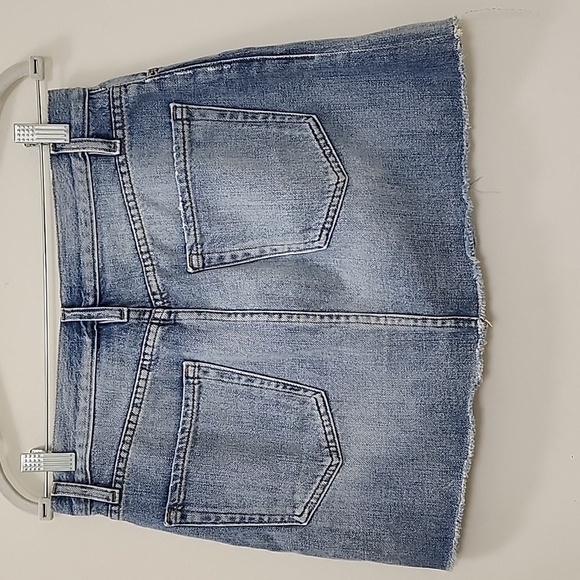 Frame Denim Skirts Women's Le Mini Raw Edge Denim Jean Skirt Size 27 - Picture 9 of 16